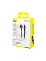 Kabel Baseus Gem USB typ A na iP 2,4A 1m (černý)