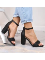 Sandály na podpatku eVento W 5945 černé