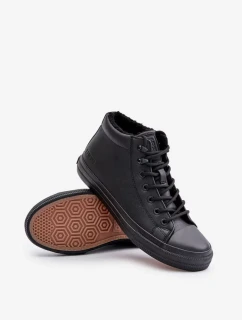 Zateplené Pánské Tenisky Z Eko Kůže Big Star Černé