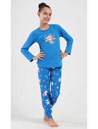 Dětské pyžamo dlouhé Méďa I love you