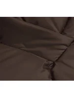 Hnědá bunda pro přechodné období s kapucí (LHD-23002) Hnědá bunda pro přechodné období s kapucí (LHD-23002)