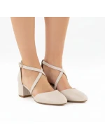 Dámské páskové sandály béžové Sergio Leone SK824