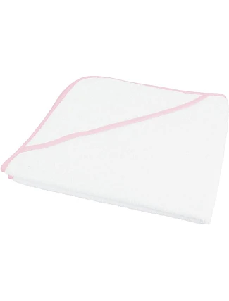 Kariban K 124 Dětská osuška 20.K124 white/pink Kariban K 124 Dětská osuška 20.K124 white/pink