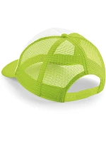 Beechfield B 645B Dětská 5 panelová síťovaná kšiltovka 53.645B lime green/white