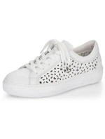 Kožená pohodlná obuv Rieker W RKR641 white