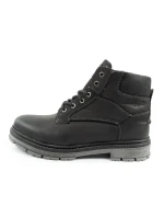 Wrangler Allan Mid pánské boty sable boots smart leather black
