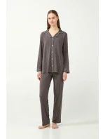 Vamp - Puntíkované pyžamo s knoflíky 21052 - Vamp Vamp - Puntíkované pyžamo s knoflíky 21052 - Vamp