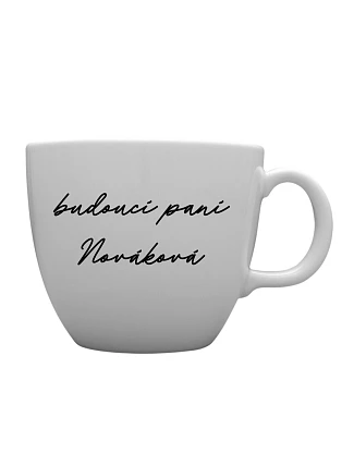 Personalizovaný MEGA XXL keramický hrnek 1 000 ml - budoucí paní Personalizovaný MEGA XXL keramický hrnek 1 000 ml - budoucí paní