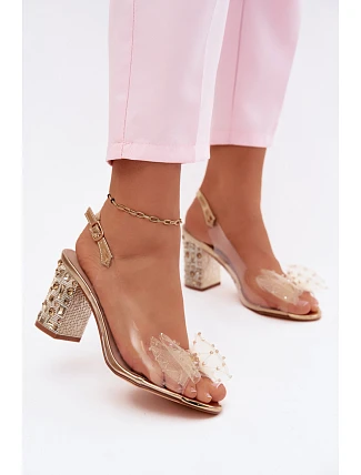 Sandály na podpatku model 229720 Step in style Sandály na podpatku model 229720 Step in style