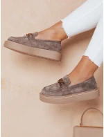 Dámské mokasíny na platformě LOFELIS šedé FashionStreet ZY0689