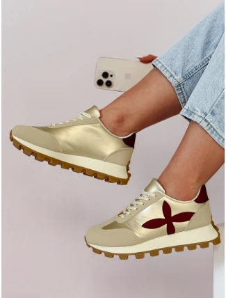 Dámské sportovní tenisky FLEXIMOT burgundy FashionStreet ZY0904