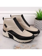 Rieker W RKR608 béžová kotníčková obuv Rieker W RKR608 béžová kotníčková obuv