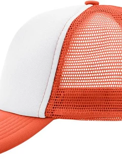 Daiber MB 70 5 panelová polyesterová síťovaná kšiltovka 03.0070 white/neon orange