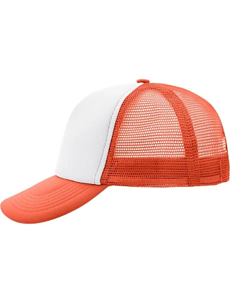 Daiber MB 70 5 panelová polyesterová síťovaná kšiltovka 03.0070 white/neon orange Daiber MB 70 5 panelová polyesterová síťovaná kšiltovka 03.0070 white/neon orange