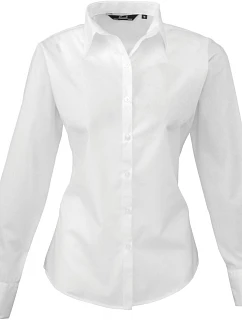 Premier PR 300 Popelínová halenka s dlouhým rukávem 39.0300 white