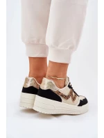 Dámské Sportovní Boty Na Platformě Leopardí Černé Lorori