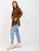 Dámský kabát EM PL 2939 85 hnědá Dámský kabát EM PL 2939 85 hnědá