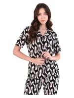 Dámské pyžamo 180/155 černobéžové - Karol