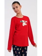 Dětské pyžamo dlouhé Méďa se šálou