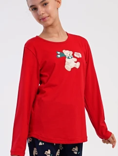 Dětské pyžamo dlouhé Méďa se šálou