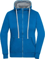 Daiber JN 962 Dámská mikina s kapucí "Lifestyle" 02.0962 cobalt/grey heather Daiber JN 962 Dámská mikina s kapucí "Lifestyle" 02.0962 cobalt/grey heather