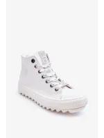 Dámské Tenisky Big Star Vysoké Zateplené Bílé
