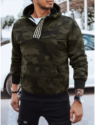 Pánská mikina moro zelená FashionStreet BX5615