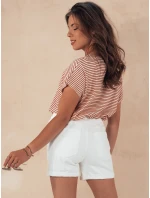 Dámské šortky BEACH VIBE white FashionStreet SY0389