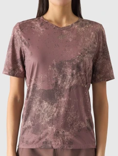 Dámské rychleschnoucí cyklistické triko 4F - růžové