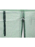 SKLENĚNÁ SKŘÍŇ PRO ZAHRADNÍ TOMATOPY 200x77x168-150CM PE ZELENÁ