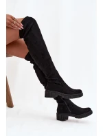 Dámské holínky přes koleno S.Барски HY42-122 Černé Dámské holínky přes koleno S.Барски HY42-122 Černé