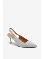 Dámské sandály na podpatku s lemovkou Mentha Relmira