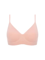 Jednoduchá košilová podprsenka Pink - Julimex