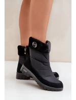 Dámské Módní zateplené sněhule Progress PROGJ-21-13 Černé Dámské Módní zateplené sněhule Progress PROGJ-21-13 Černé