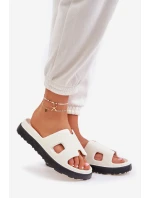 Pěnové Pantofle S Výřezy Bílé Neladith Pěnové Pantofle S Výřezy Bílé Neladith