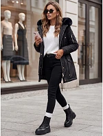 Dámská zimní bunda parka GODDESS černá FashionStreet TY3867