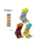 Sada ponožek PARTY BOX 3 páry duhových ponožek