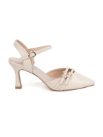 Pěkné dámské Jasnobeżowy lodičky na jehlovém podpatku Pěkné dámské Jasnobeżowy lodičky na jehlovém podpatku