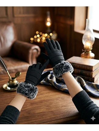 Dámské kožešinové rukavice Be Snazzy RS-006