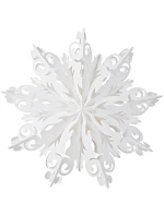 PAPÍROVÁ DEKORACE SNOWflAKE 64 CM BÍLÁ