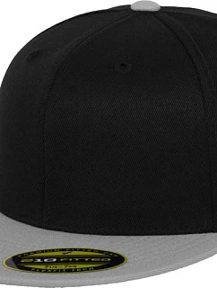 Flexfit 6210/6210T 6 panelová kšiltovka Premium 210 Fitted 55.6210 black/grey