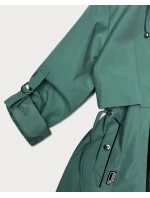 Prosta kurtka damska na podszewce Goodlookin szarozielona (KK60409-2#)