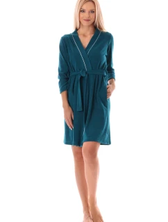 dámský krátký župan Bari kimono Petrolejová