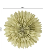 DEKORAČNÍ PAPÍROVÁ ZÁVĚSNÁ HVĚZDA 3D 50CM ZELENÁ