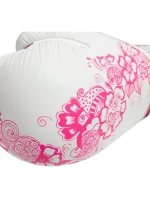 Boxerské rukavice TOP TEN "Ultimate Woman" 10 oz bílé a růžové Boxerské rukavice TOP TEN "Ultimate Woman" 10 oz bílé a růžové