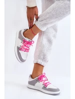 Dámské klasické dvoušněrovací tenisky bílo-šedé Jella