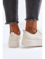 Dámské tenisky z ekologické kůže Big Star NN274847 Bílé