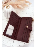 Dámská peněženka z eko kůže Velká bordó Gilessa