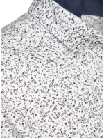 Pánská bílá košile s krátkým rukávem FashionStreet KX1059