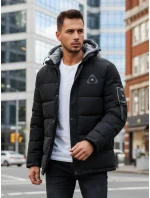 Pánská zimní bunda s kapucí černá FashionStreet TX5091